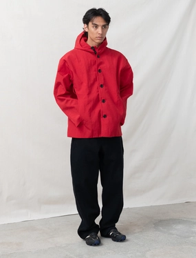 R19Y3 Gill Jacket (Red Waratah Nylon) slim cut Stretch Comfort Design