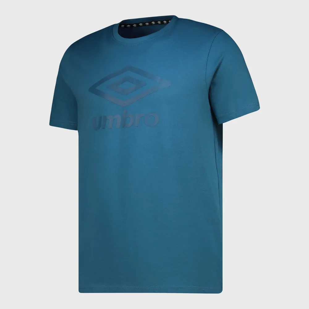 Sharp Edge Sustain Glow Umbro Mens Henderson Tee Blue