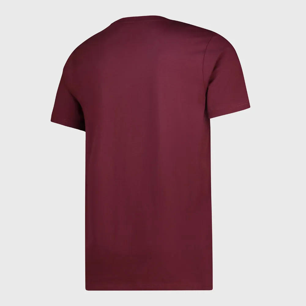 Umbro Mens Henderson Tee Red Tough Core Loose Thread