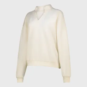 FlexibleJointConstruction NonIrritating Seams Umbro Womens Saint Crew Top Beige