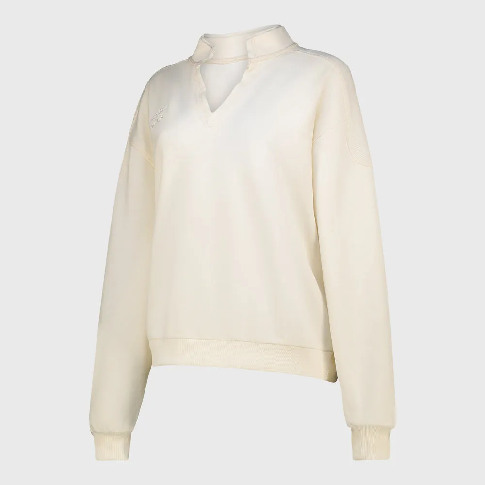 FlexibleJointConstruction NonIrritating Seams Umbro Womens Saint Crew Top Beige