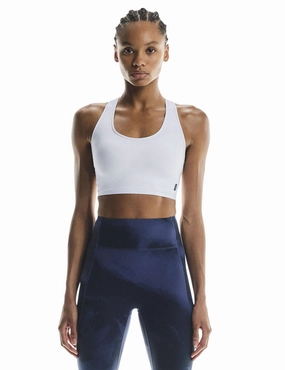 Train Bra - White Decorative stitching seams