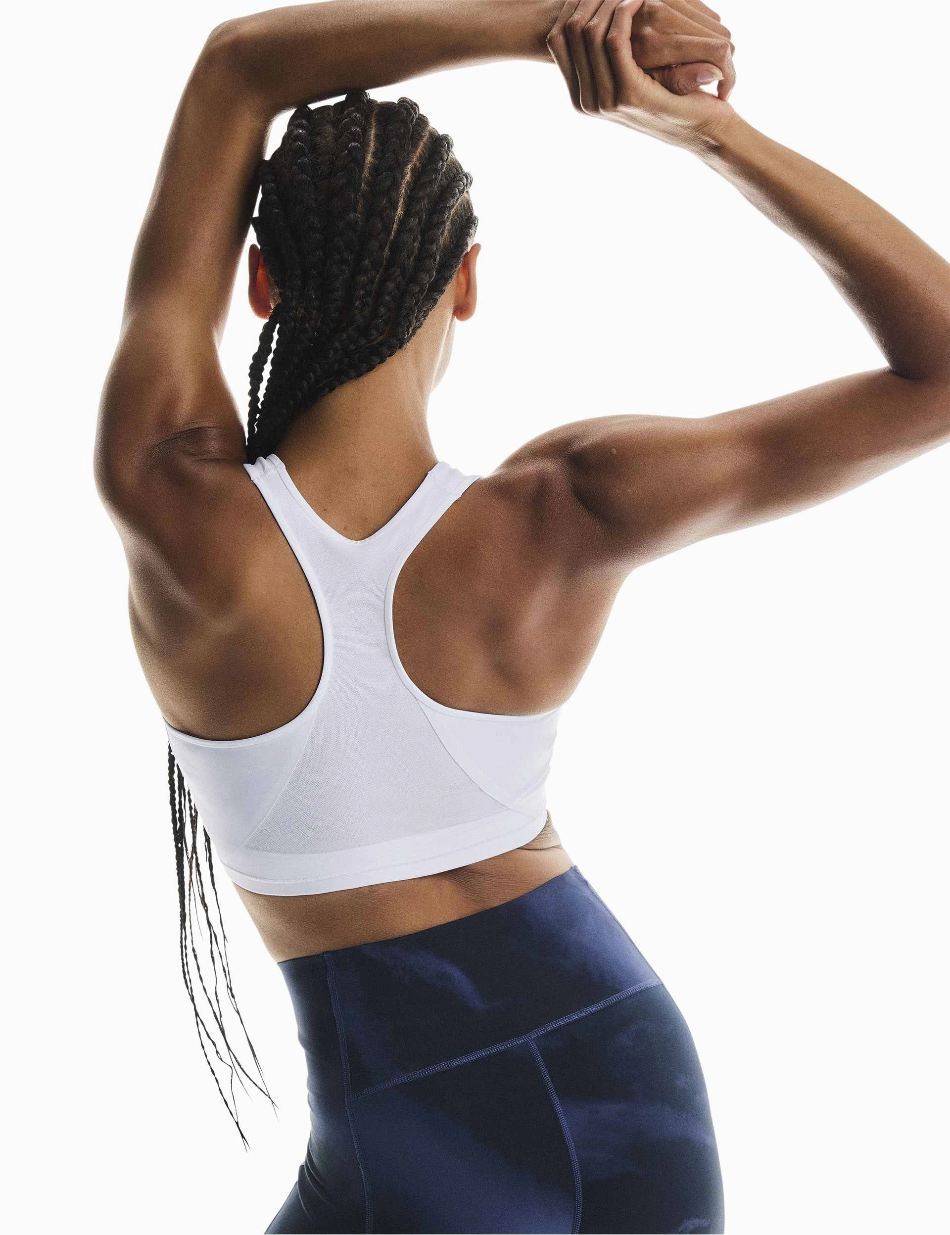hikers Layered Reinforcement Train Bra - White