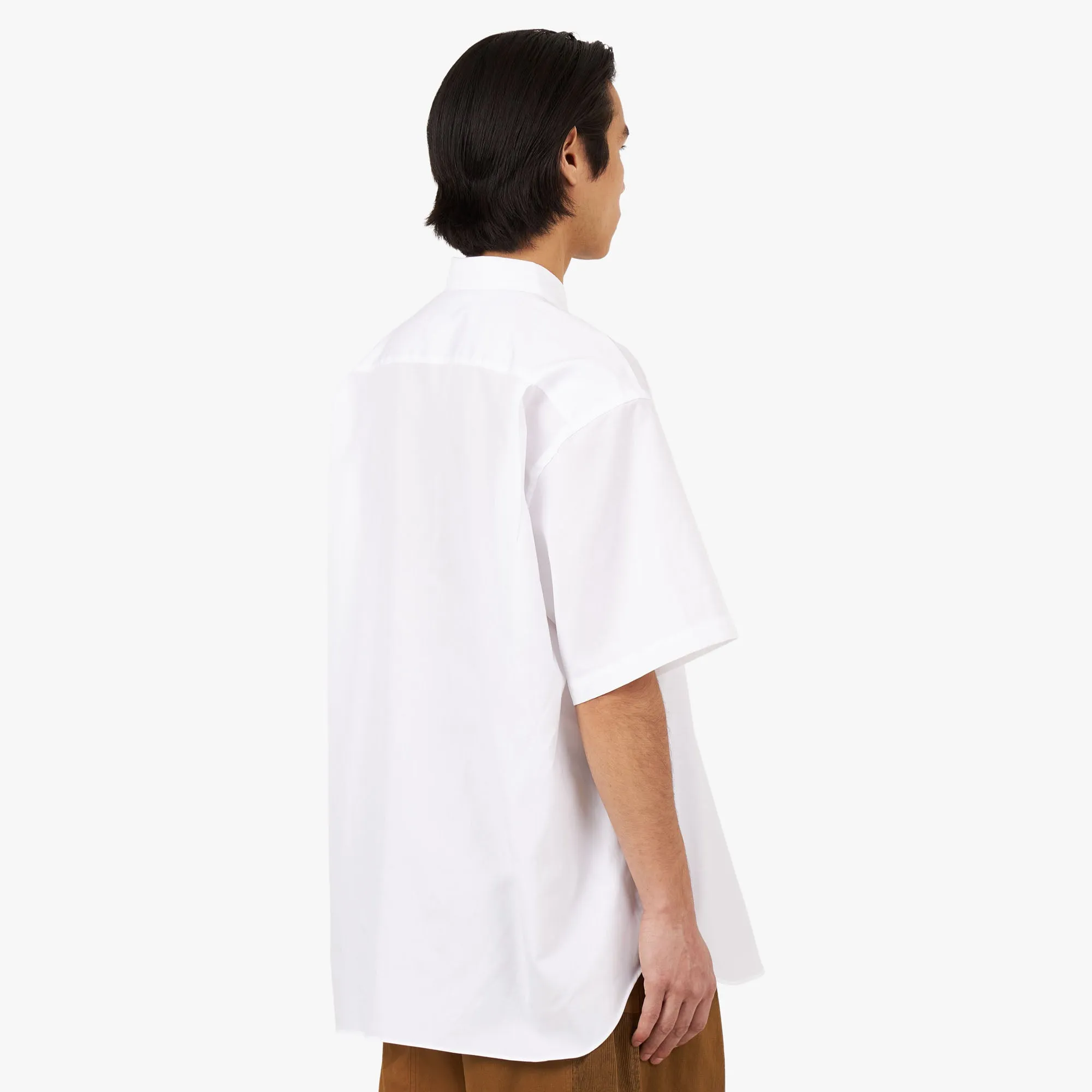 COMME des GAR?ONS HOMME Cotton Broad Shirt / White Country Charm