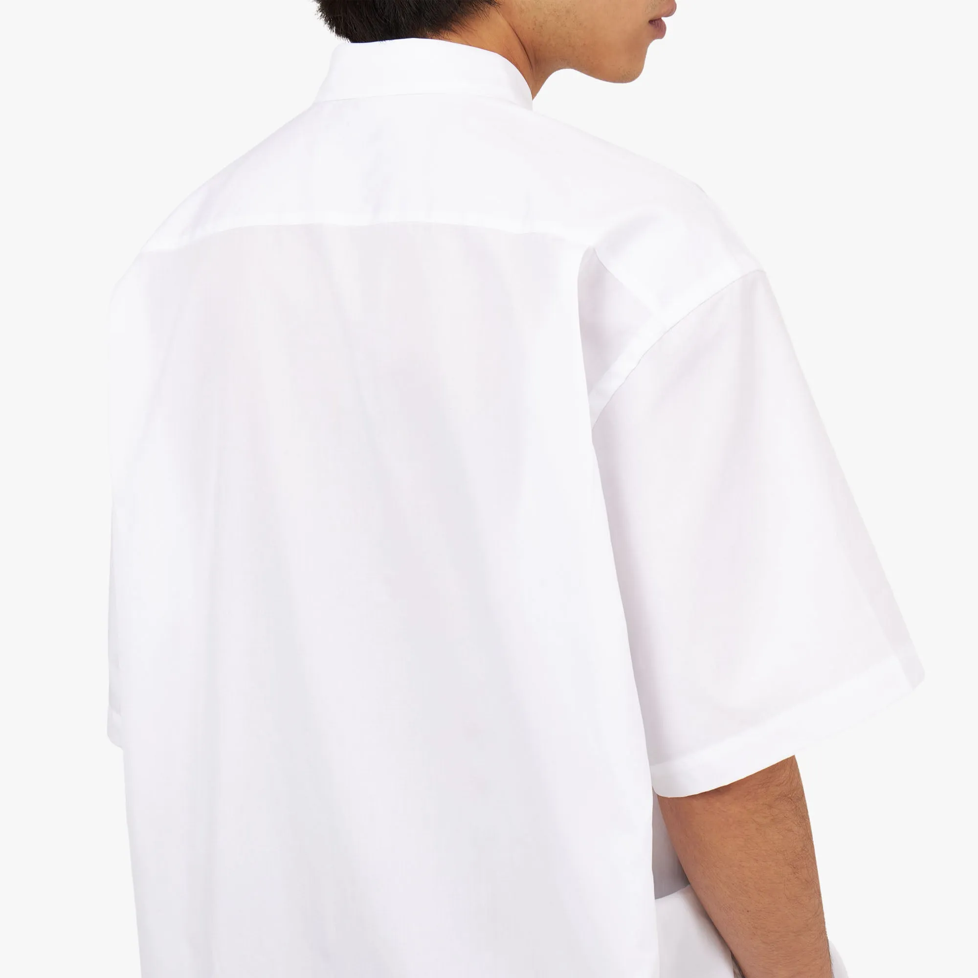 COMME des GAR?ONS HOMME Cotton Broad Shirt / White All Day Comfort Tech Polished Style