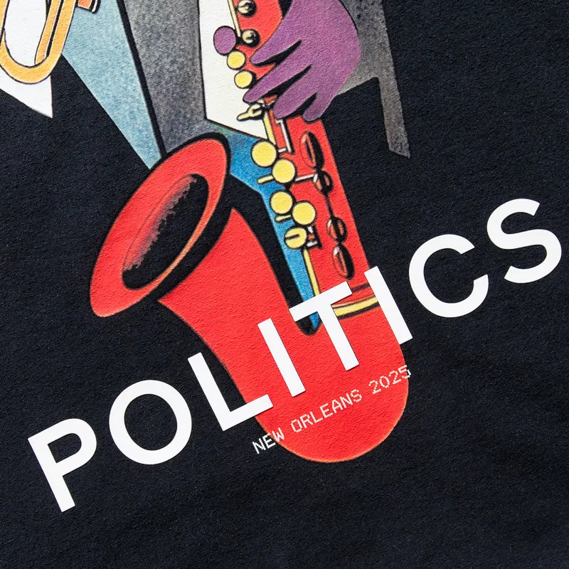 sequined hem Purple Brand x Politics Essence Fest Tee - Black