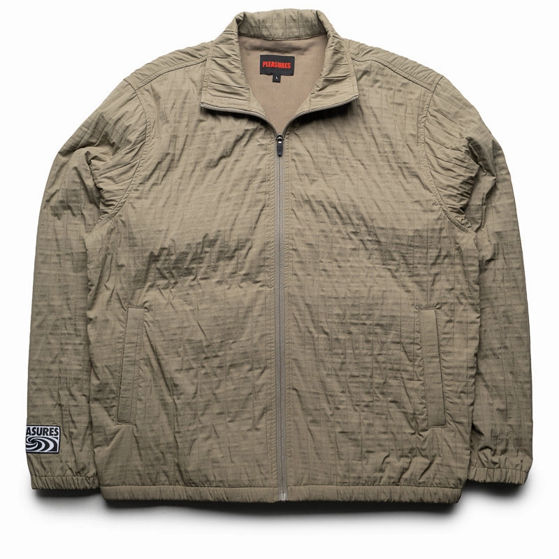 Describe Paper Pleasures Rescue Pleated Track Jacket - Olive