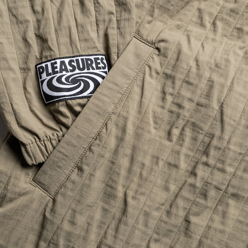 Construct Pleasures Rescue Pleated Track Jacket - Olive