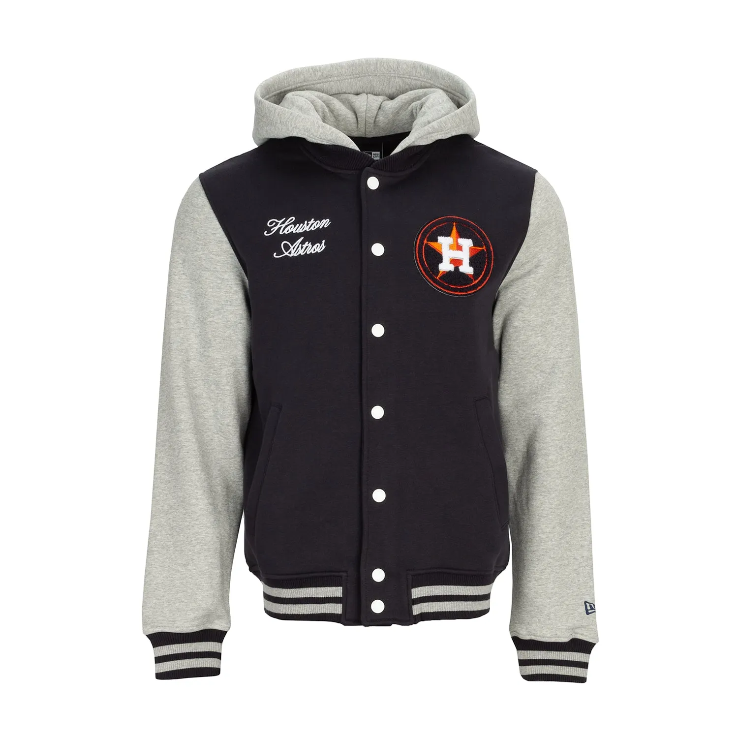 AntiStaticMaterial Friend Vibe Astros Snap Front Fleece Jacket - Mens