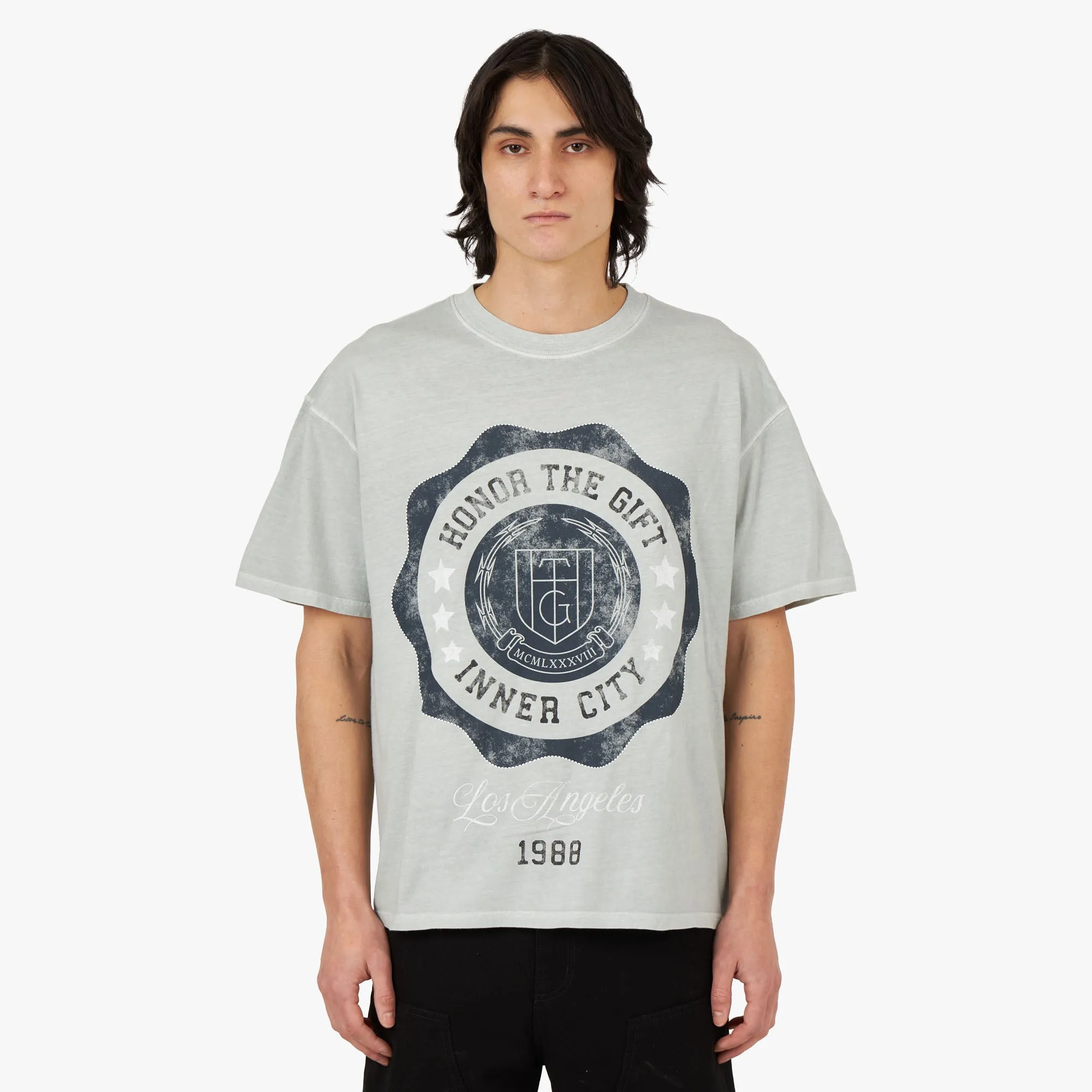 garden event Honor The Gift HTG Seal Logo T-Shirt / Stone