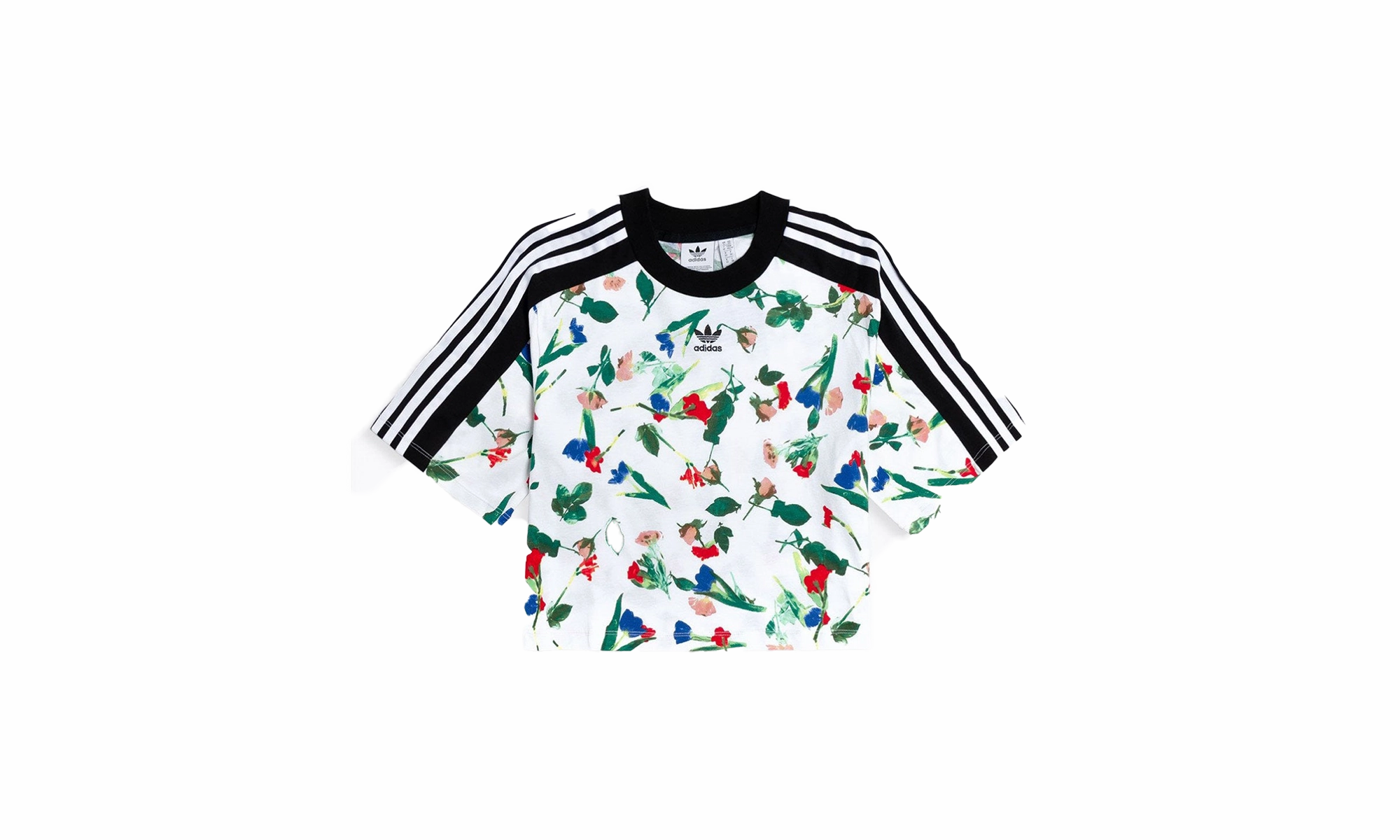 Cropped Allover Print Tee Antibacterial Treatment Fresh Glow
