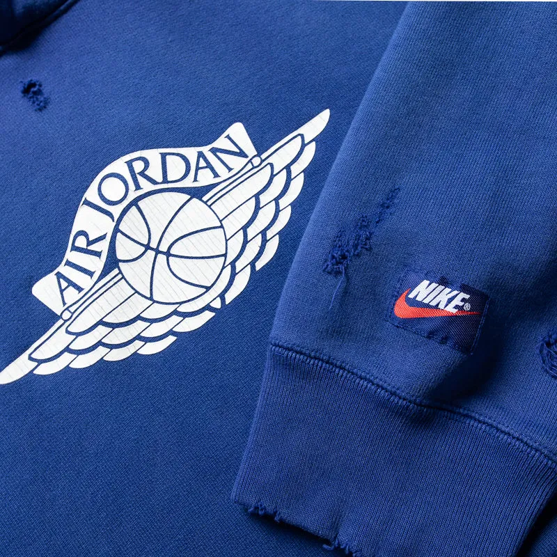 theater look Jordan Rare Air Fleece Pullover Hoodie - Deep Royal