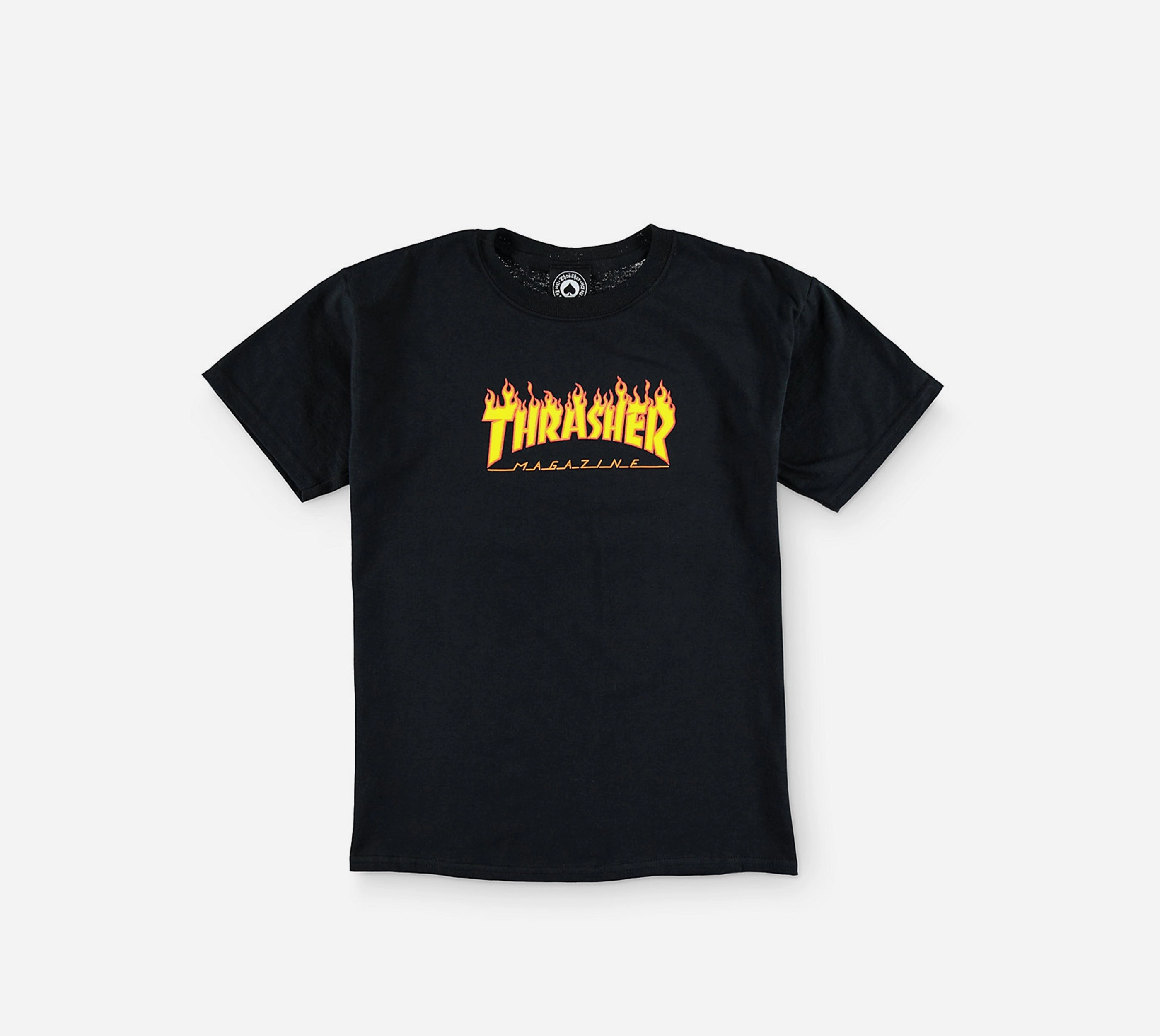 Thrasher Youth Flame T-shirt Thermal Regulation Fabric High-End Fabric
