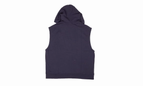 Unisex Cut Off Hoodie "Navy"