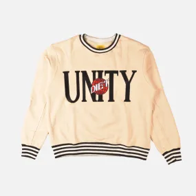 UNITY CREWNECK SWEATSHIRT - WHITE / BLACK RollUp Sleeves