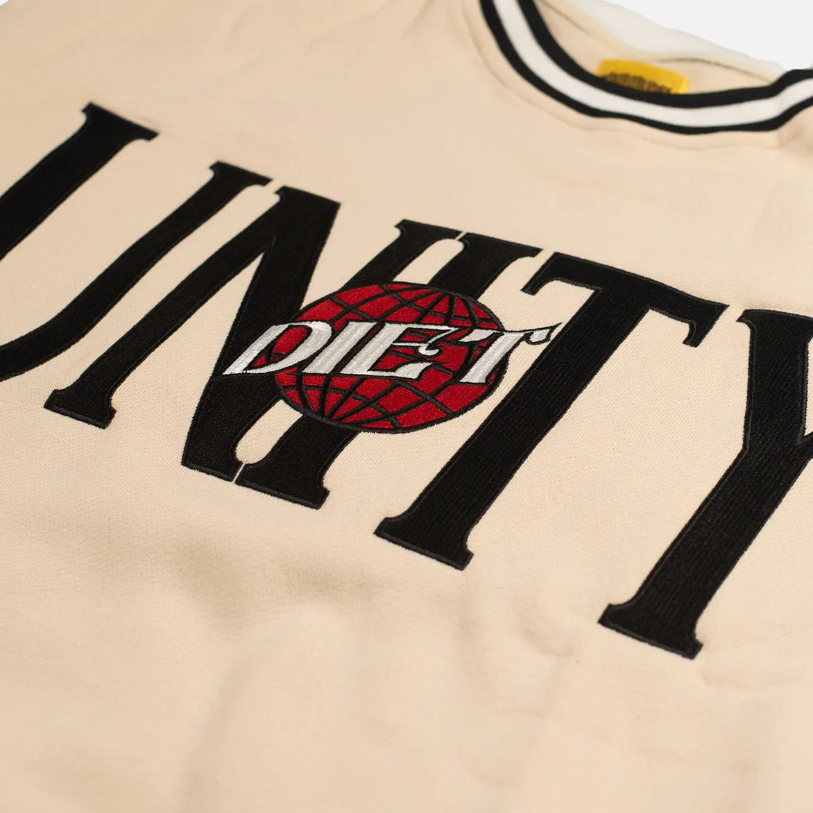 Sharp Line NoSlipTrims UNITY CREWNECK SWEATSHIRT - WHITE / BLACK