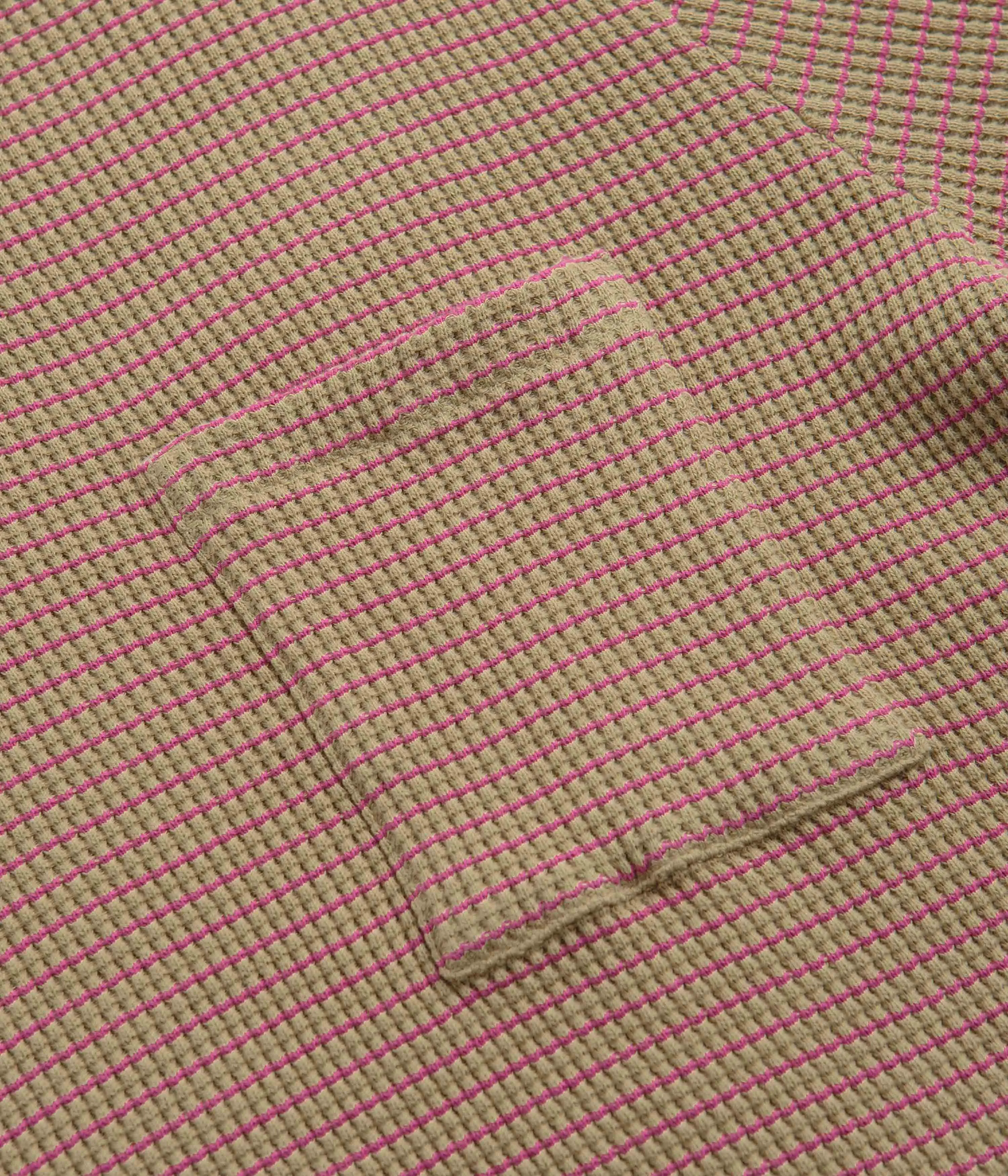 Universal Works Newlyn Short Sleeve Polo Shirt - Summer Oak Eco Friendly Dye