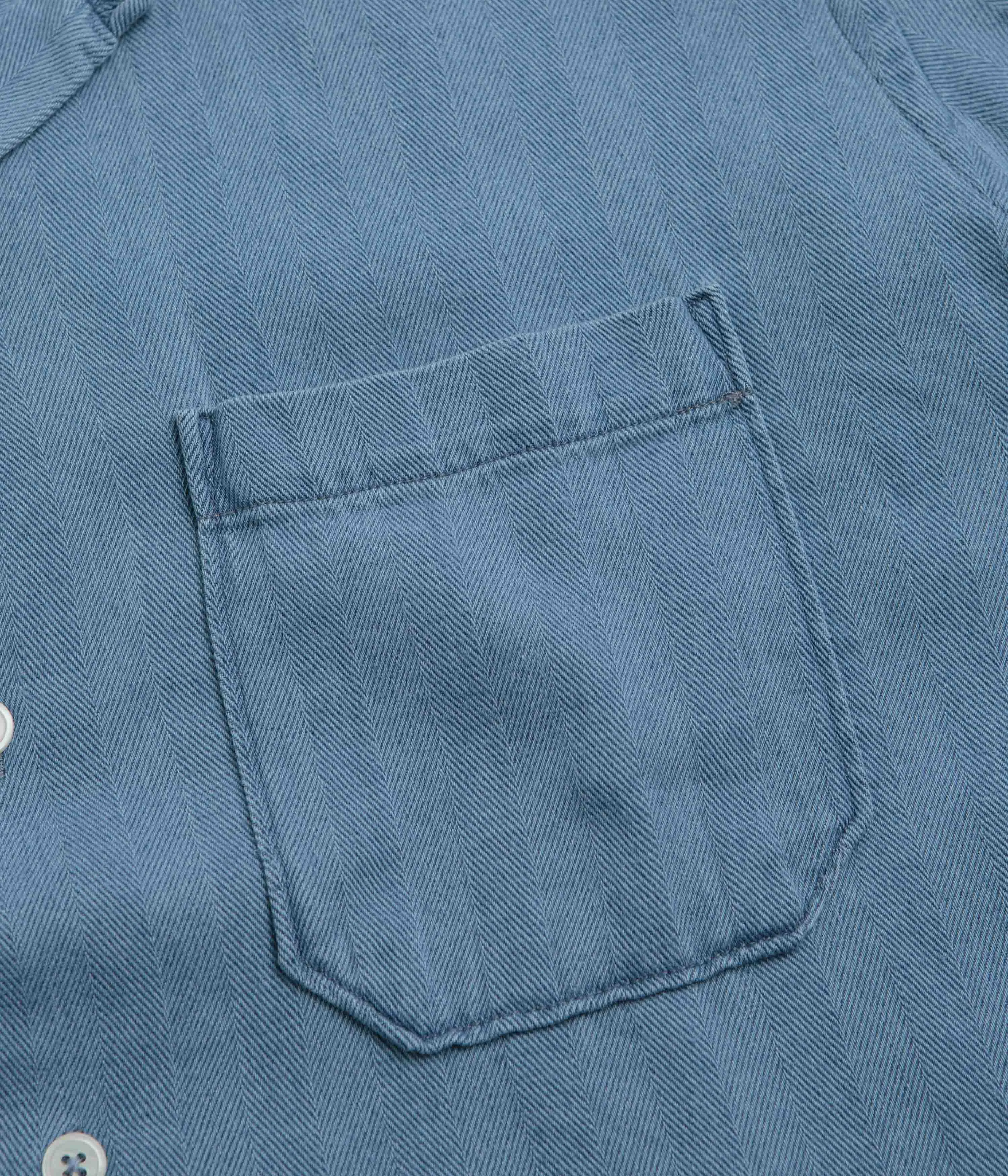 Odorless Binding Tape Outdoor Gear Universal Works Road Shirt - Washed Indigo / Herringbone