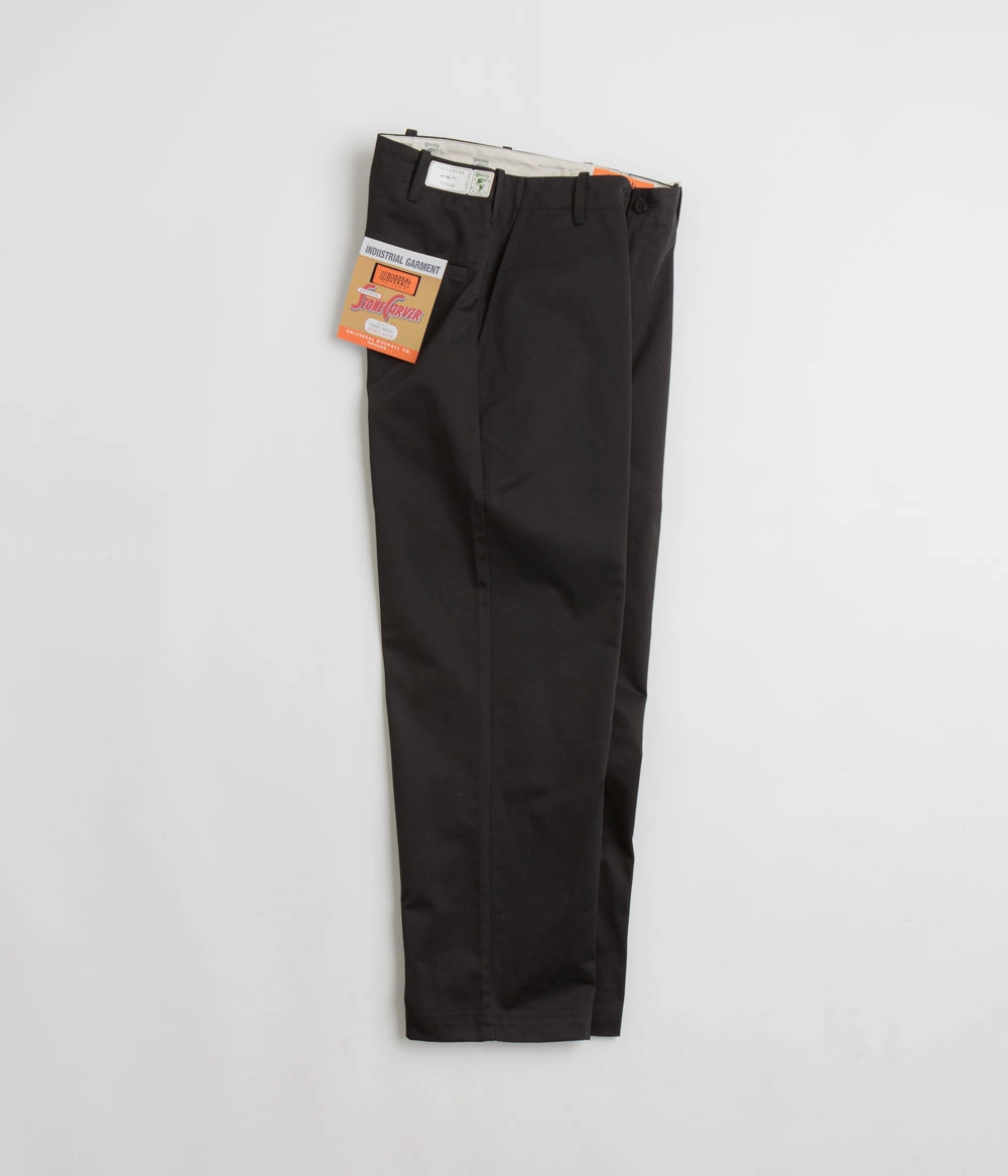Universal Overall Type.04 Wide Pants - Black Structured Hemline