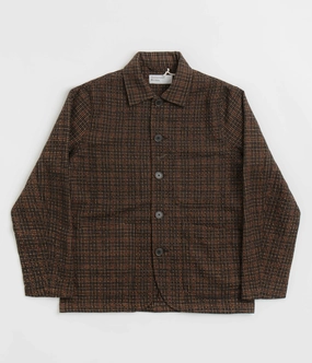 Universal Works Bakers C Jacket - Black / Olive Clue
