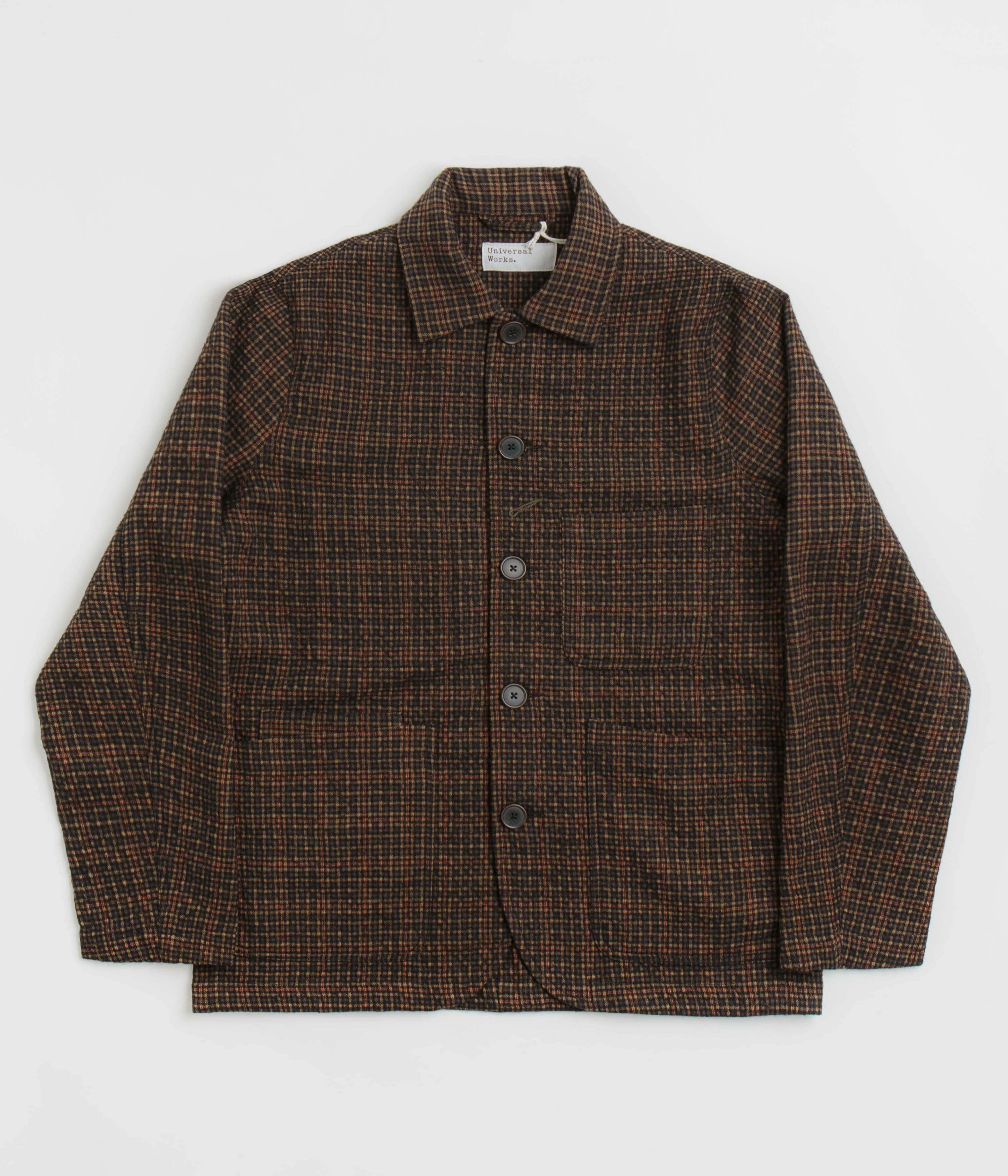 Universal Works Bakers C Jacket - Black / Olive Clue