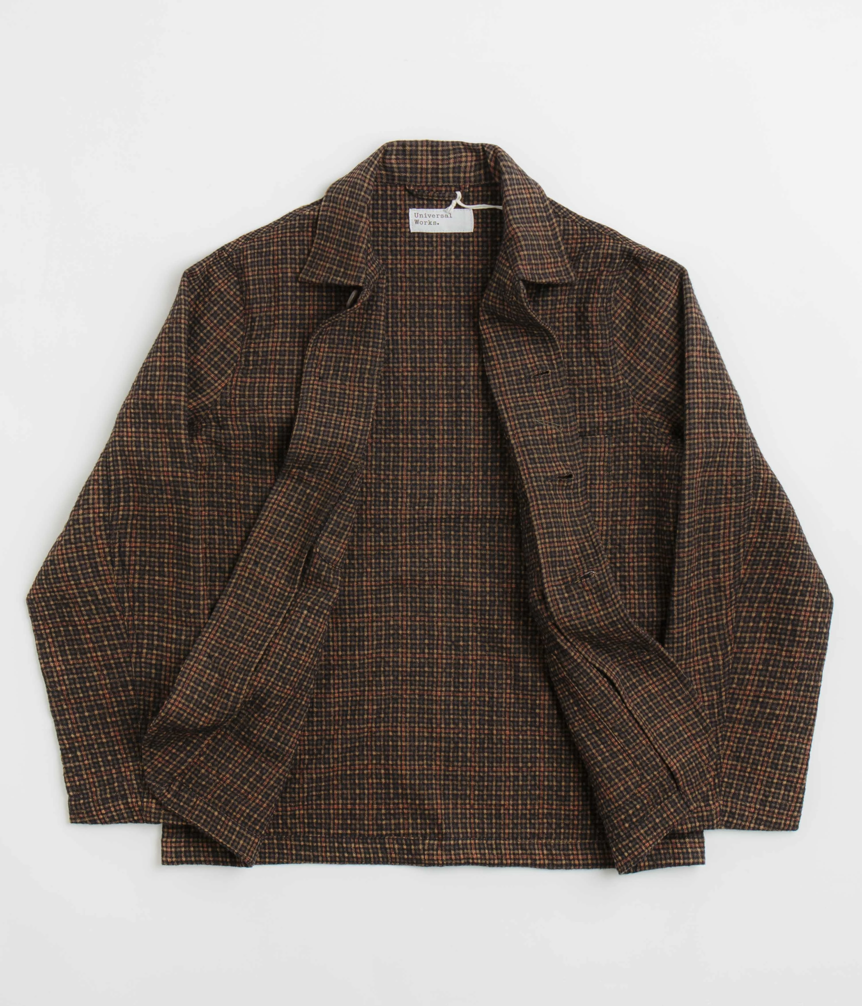 Universal Works Bakers C Jacket - Black / Olive High Neck Memory