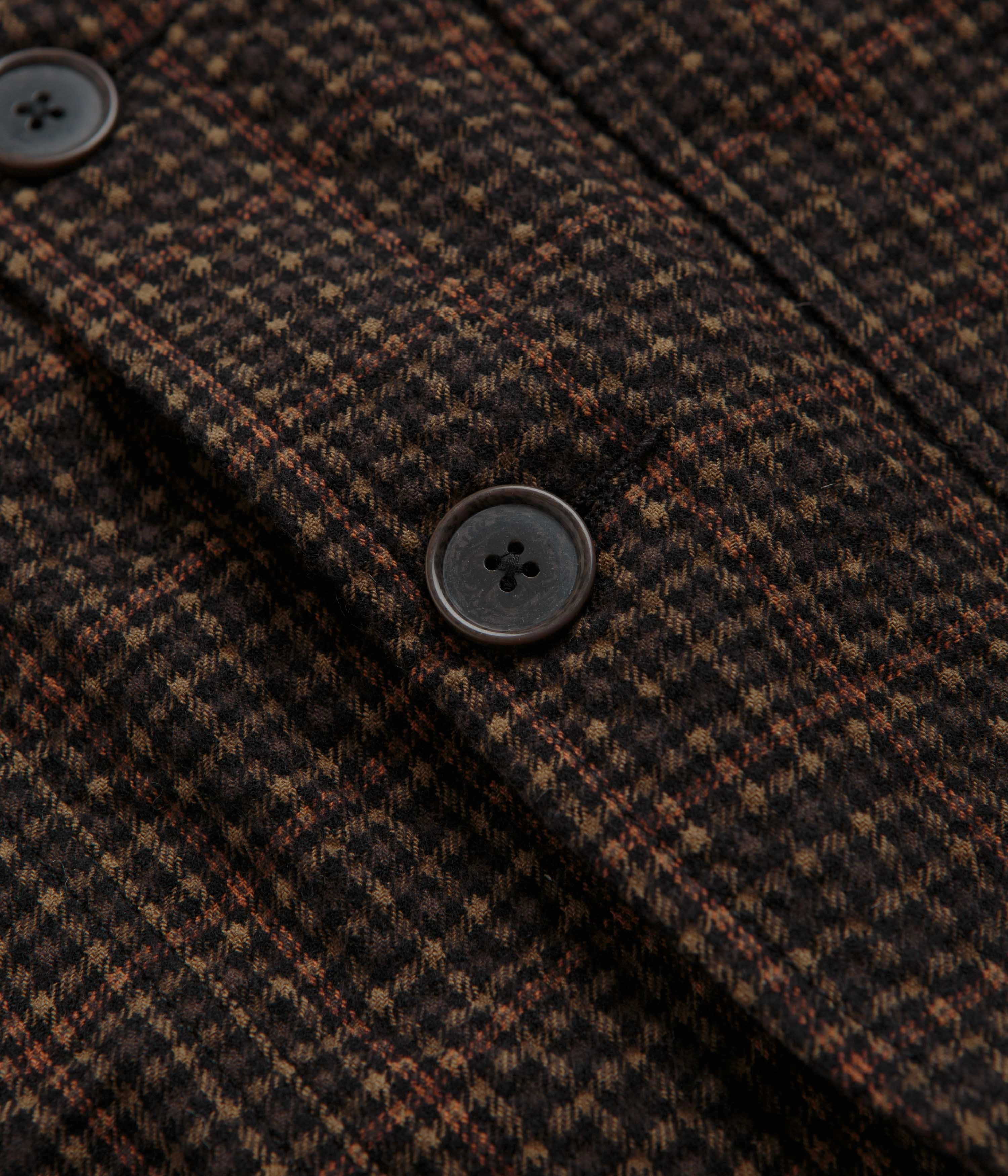 Universal Works Bakers C Jacket - Black / Olive Comb