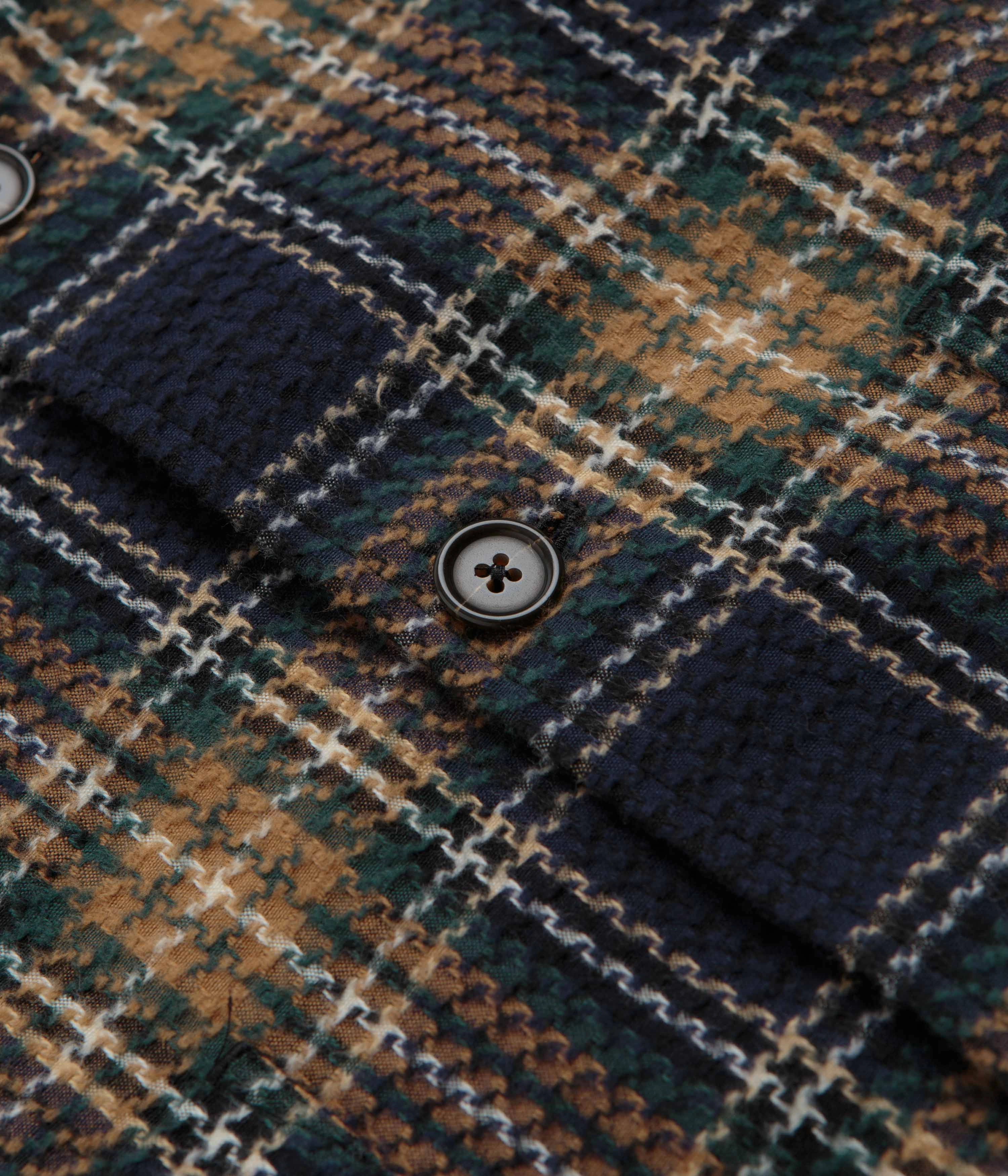 Universal Works Easy Jacket - Navy / Green Develop