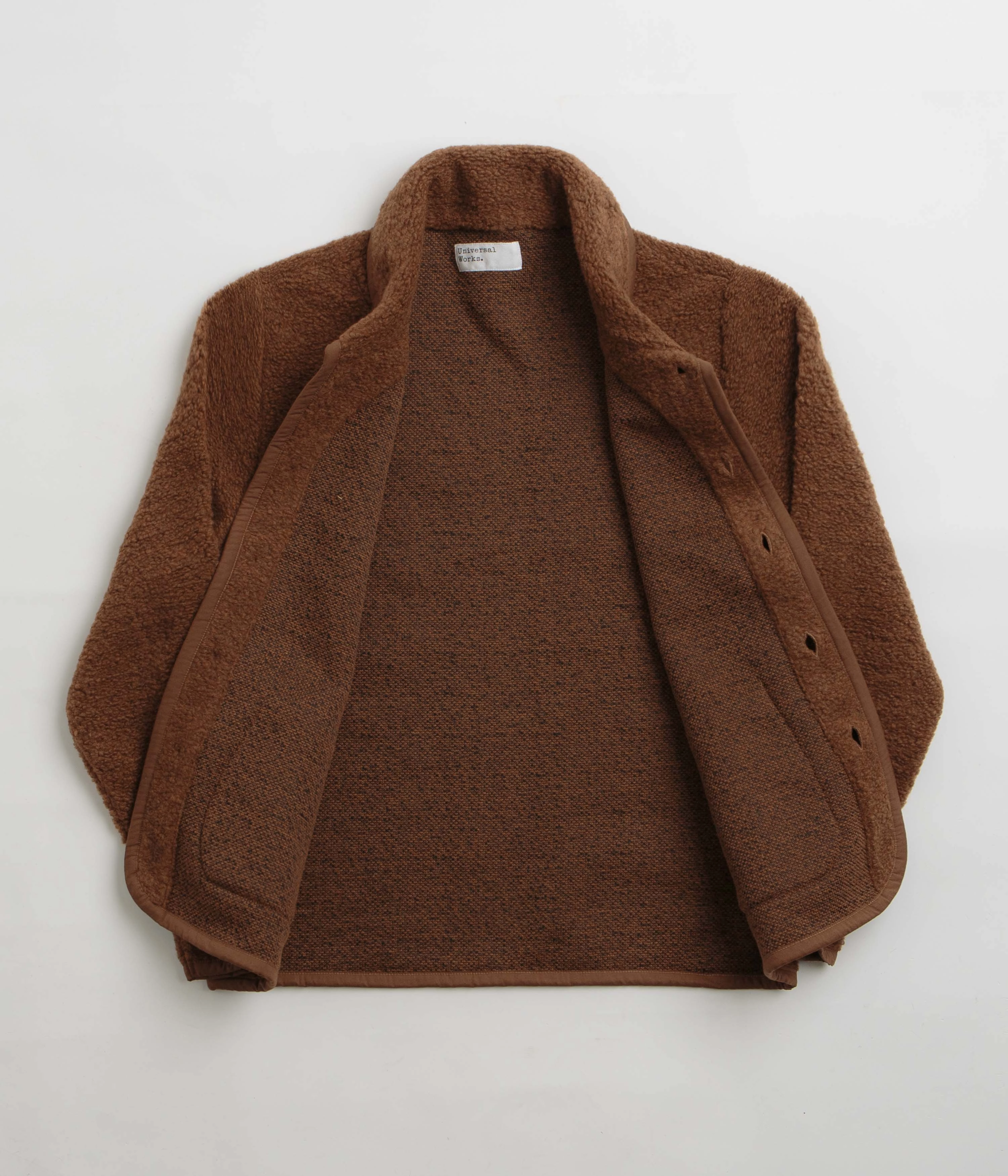 Softshell Outer Layer Continue Universal Works Lancaster Jacket - Brown / Brown