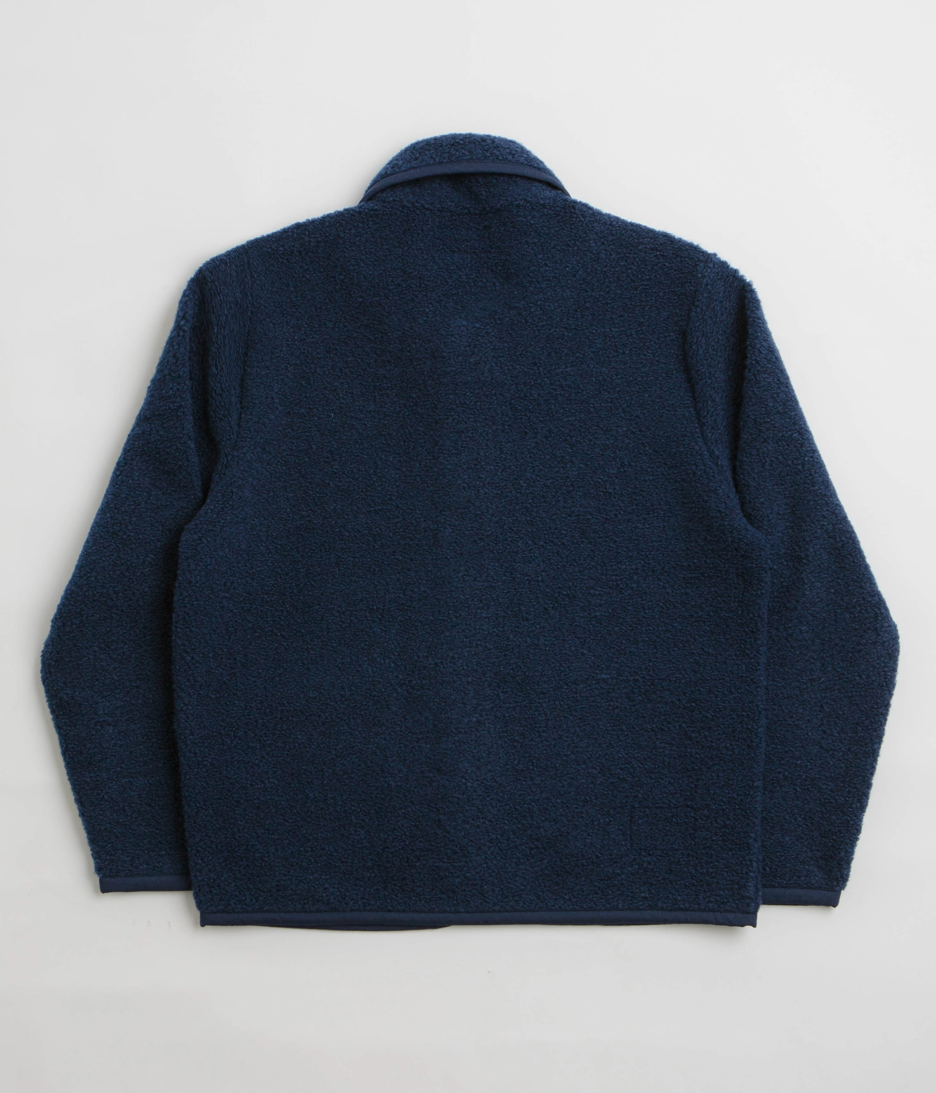 Universal Works Lancaster Jacket - Navy / Navy Comfortable Shield snap closure