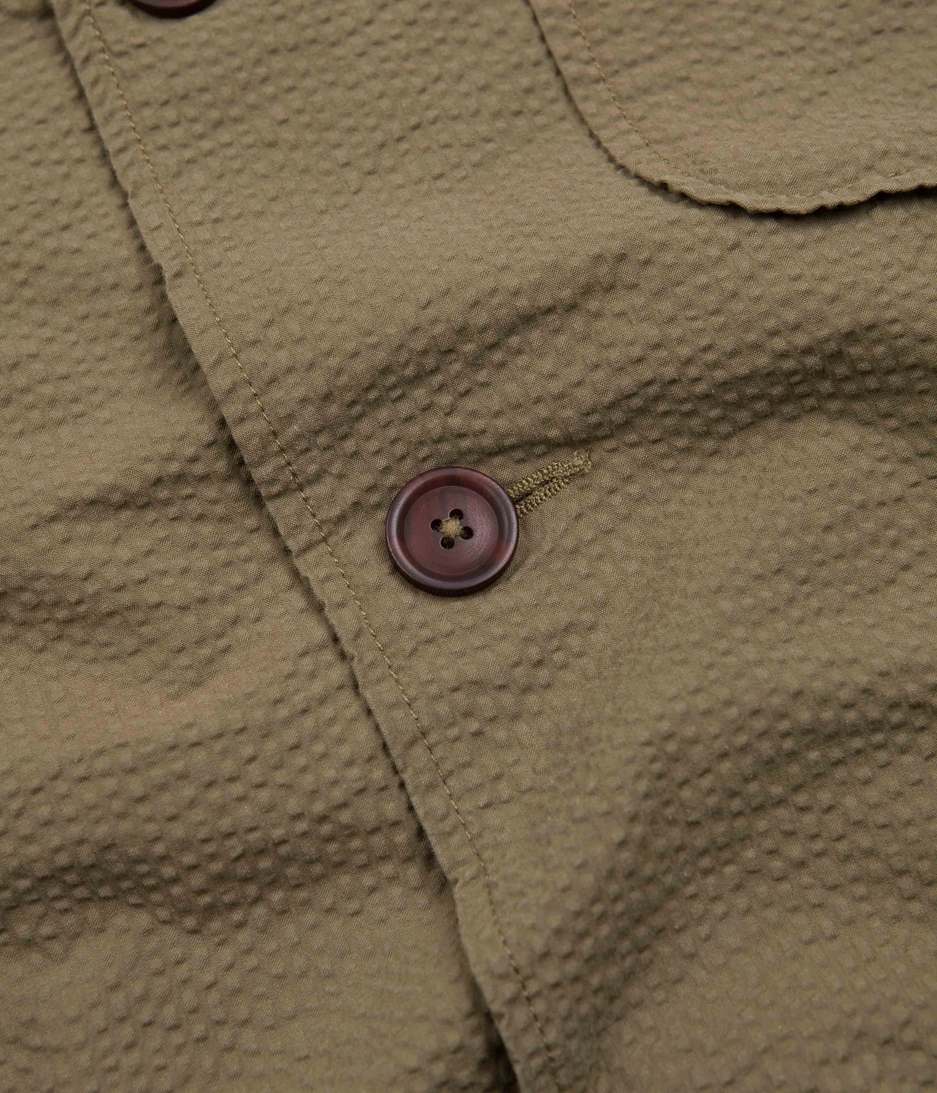 Universal Works Three Button Jacket - Olive foldable Fresh Appeal