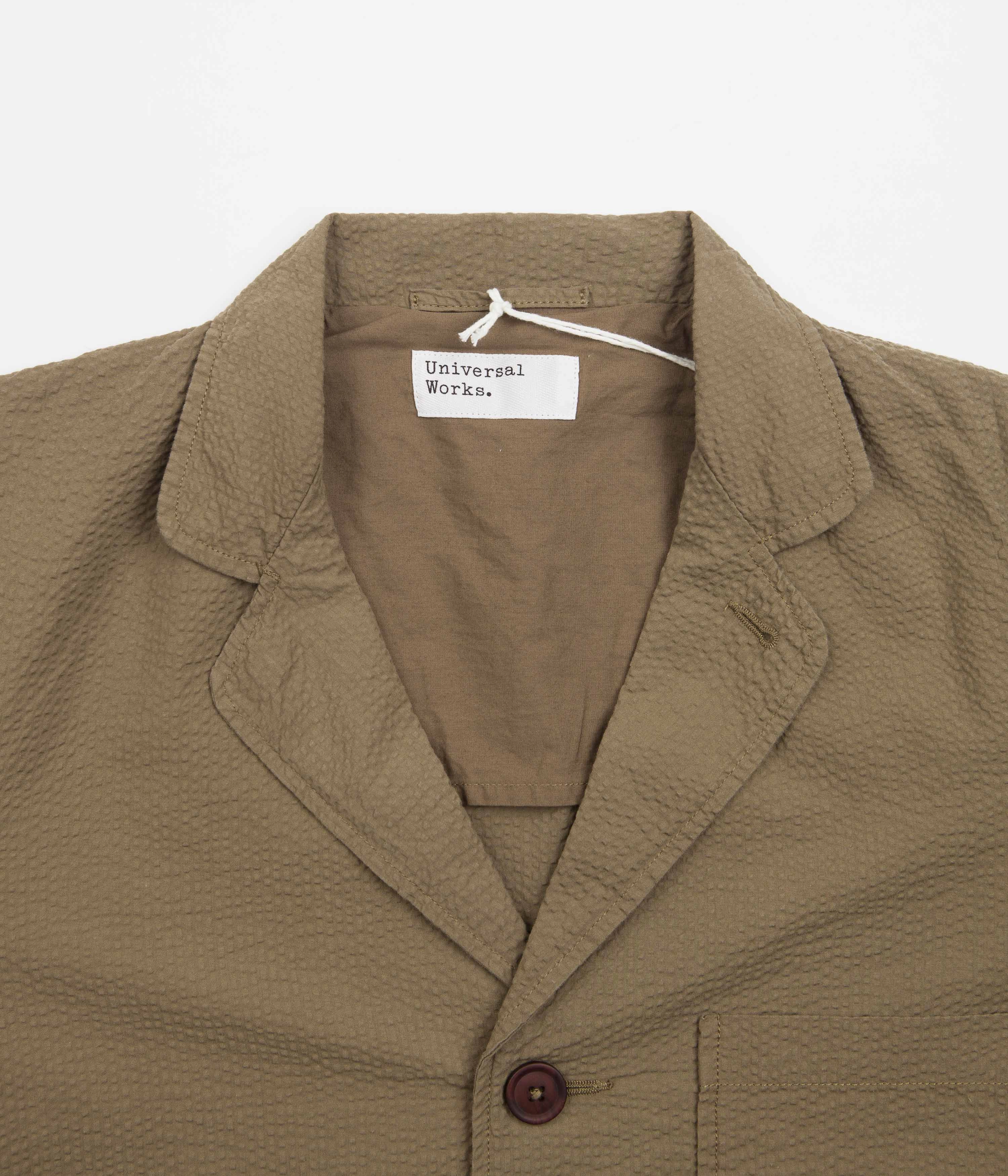 Universal Works Three Button Jacket - Olive All Day Fit
