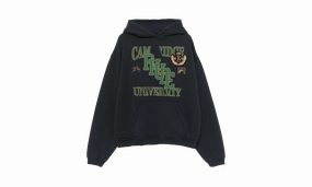 University Hoodie Vintage "BLACK"