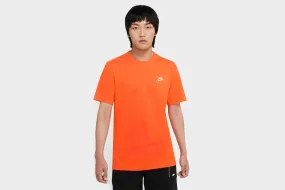 DurableBlend SmoothEdging Nike Embroidered Futura T-Shirt (Orange/White)