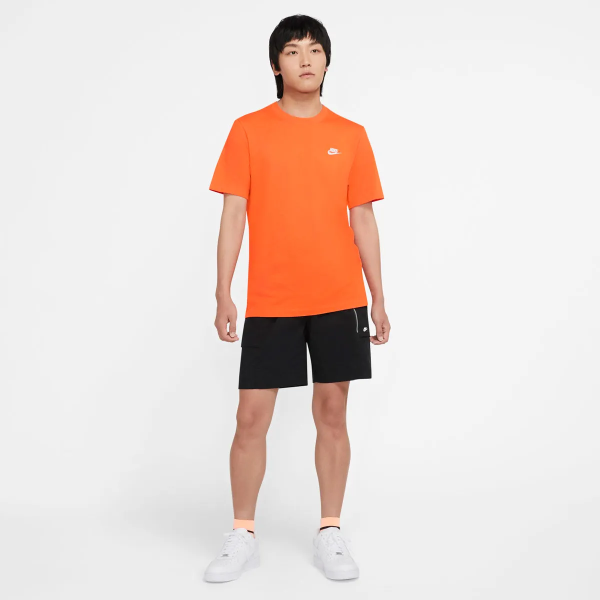 Inner Glow Nike Embroidered Futura T-Shirt (Orange/White)