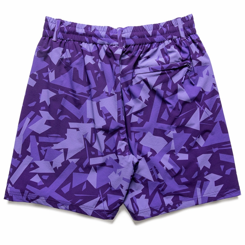 Eastside Golf Mesh Lined Short - Violet Stone Shatter Plus Size Beach-Ready Look