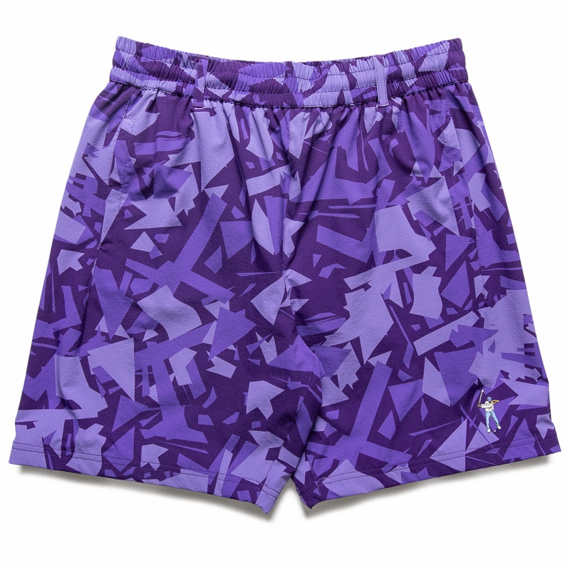 Eastside Golf Mesh Lined Short - Violet Stone Shatter Compression Support Layer