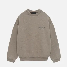ESSENTIALS FLEECE CREWNECK - HEATHER GREY Train Ease