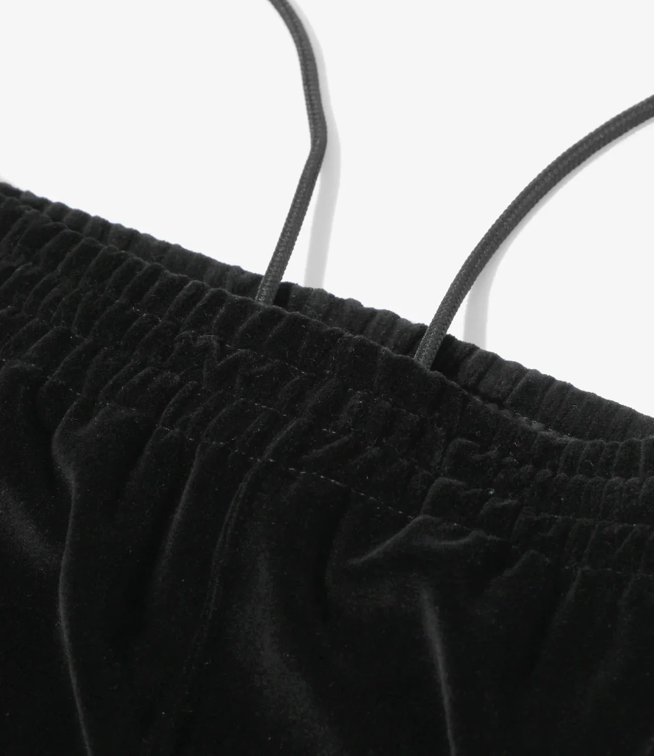 Reinforced Stress Points DurableStitching NARROW TRACK PANT VELOUR - BLACK