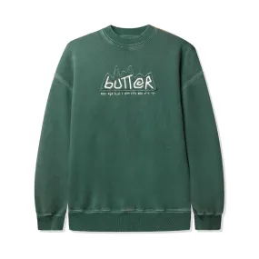 Butter Goods Equipment Applique Crewneck Sweatshirt - Washed Fern Daily Chic