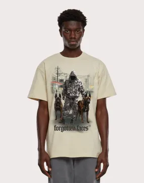 URBAN CLASSICS Forgotten Faces Forgotten Sand Tee Legend Fit AdaptiveFit