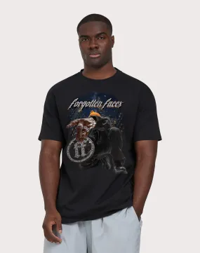 URBAN CLASSICS Forgotten Faces My Town Black Tee Chill Fit Ventilation Panels