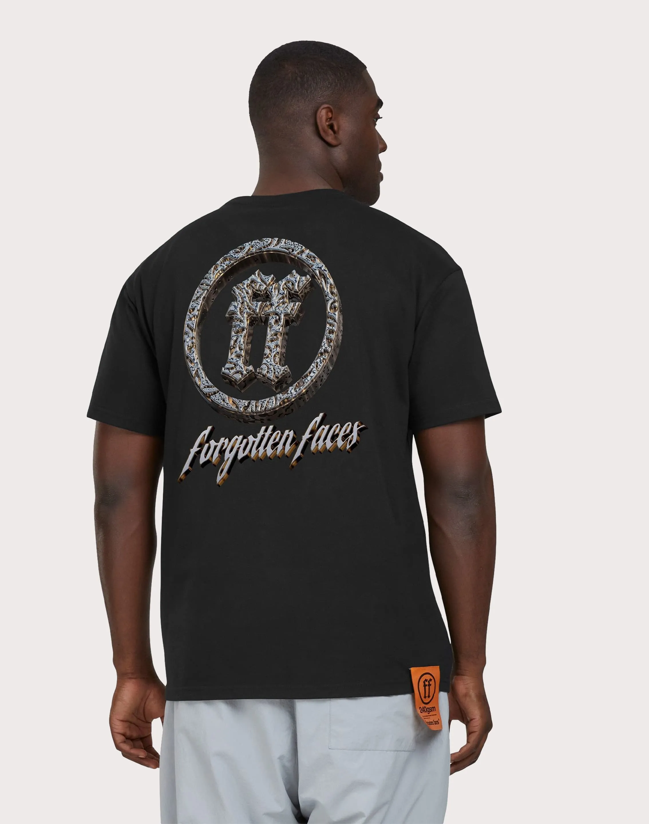 Rustic Ease URBAN CLASSICS Forgotten Faces My Town Black Tee