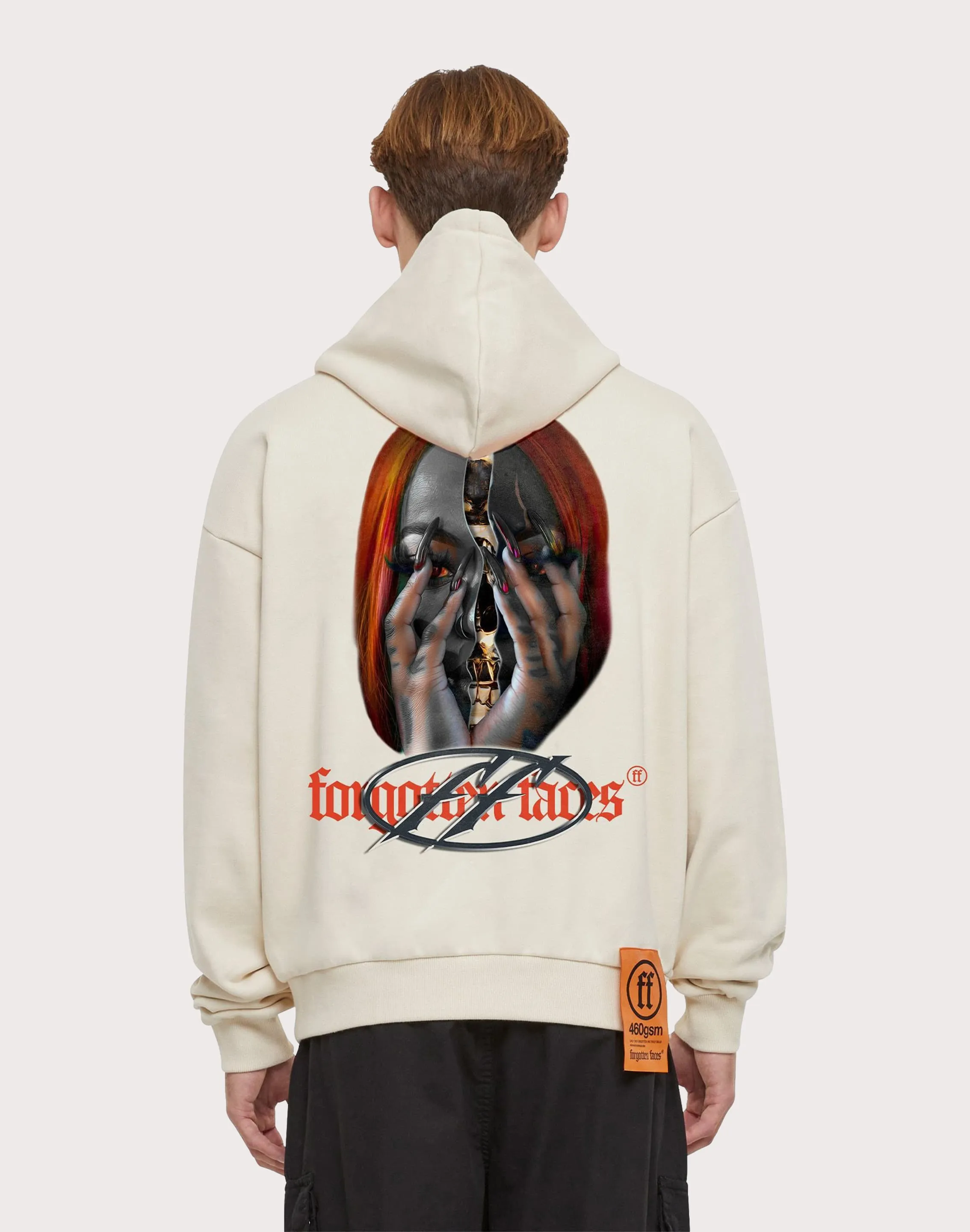 URBAN CLASSICS Forgotten Faces Skull Fleece Hoodie ThermalRegulating Layer