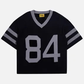 KNIT MESH JERSEY - BLACK EasyCareMaterial Stretch Fit