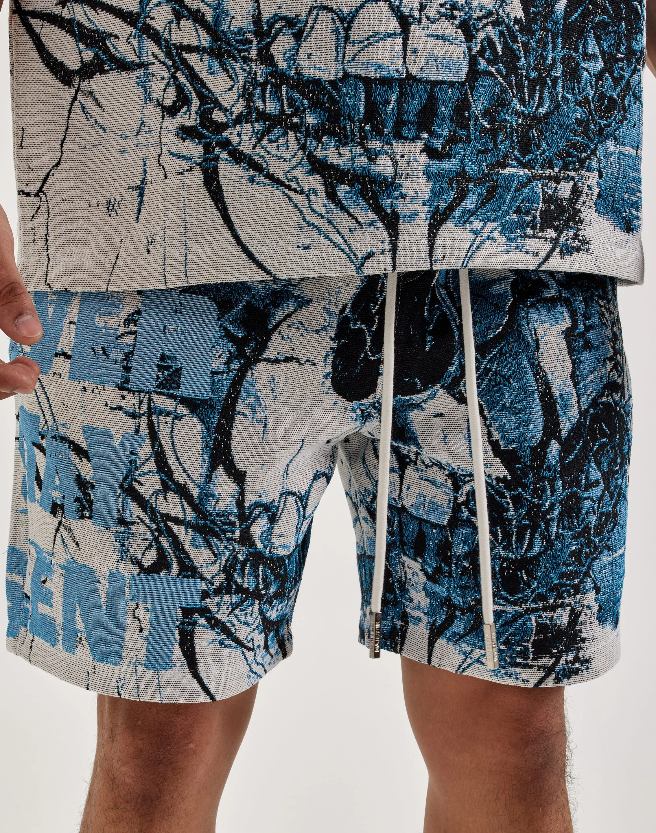 Majestik Skull Face Tapestry Shorts NonRestrictive Cut