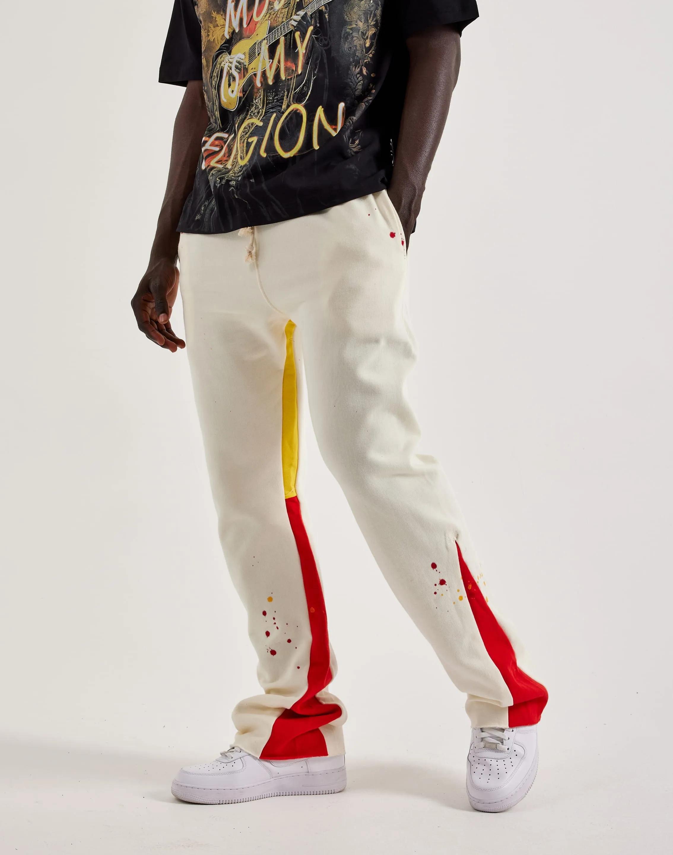 MNML Contrast Bootcut Sweatpants PreShrunk Cotton All weather