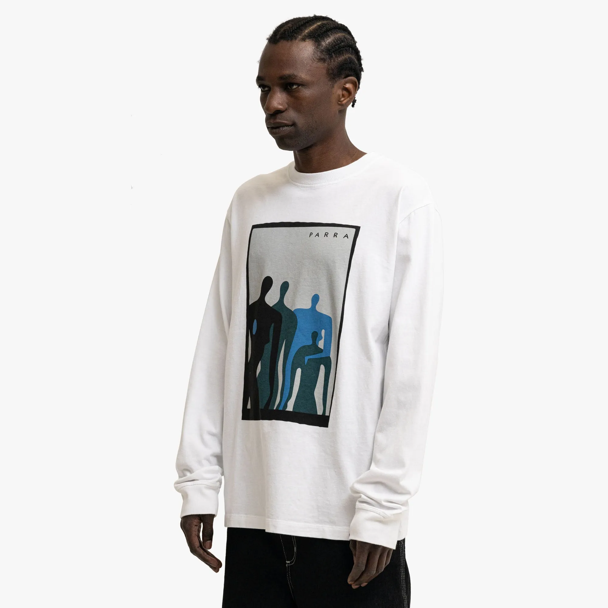 by Parra The Visitors Longsleeve White Wardrobe Essential Streamlined Design