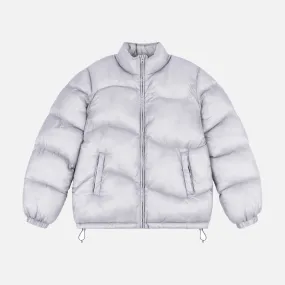 Luxury Touch CLASSIC RIPSTOP PUFFER - SILVER