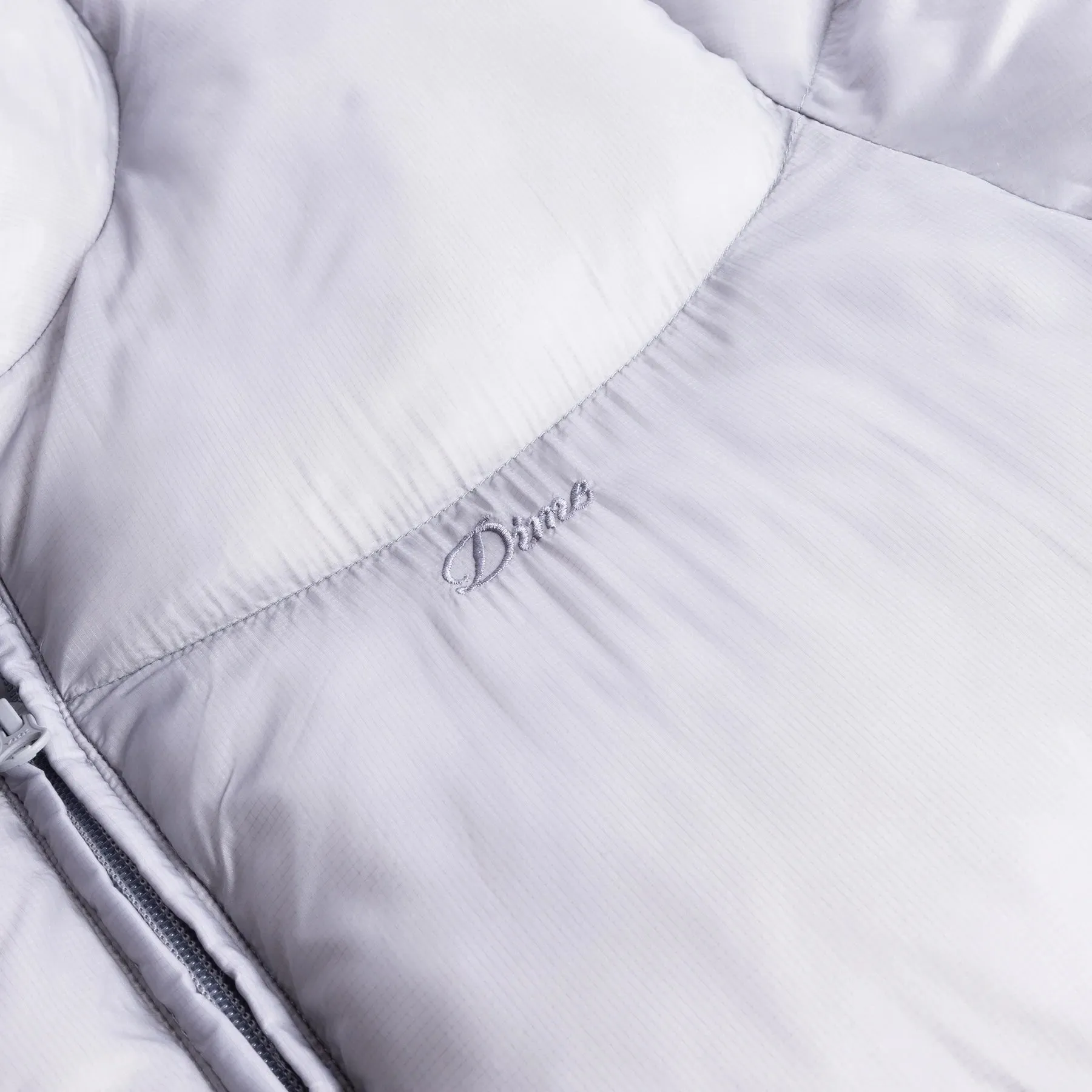 CLASSIC RIPSTOP PUFFER - SILVER AdjustableHemline